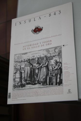 Portada del libro de Ínsula, 843. Autoridad y poder en el Siglo de Oro. Marzo 2017.