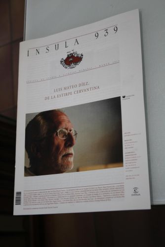 Portada del libro de Ínsula, 939. Luis Mateo Díez, de la estirpe cervantina. Marzo 2025.