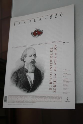 Portada del libro de Ínsula, 850. El reino interior de Zorrilla: de ayer a hoy. Octubre 2017