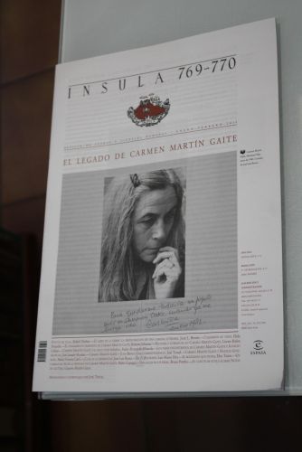 Portada del libro de Ínsula, 769-770. El legado de Carmen Martín Gaite. Enero-Febrero 2011.
