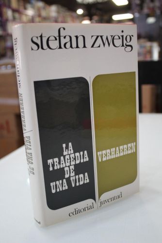 Portada del libro de La tragedia de una vida y Verhaeren.