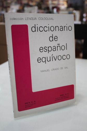 Portada del libro de Diccionario de español equívoco
