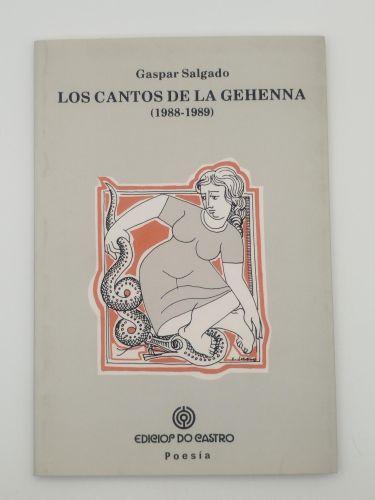 Portada del libro de Los cantos de la gehena (1988-1989) [Dedicado]