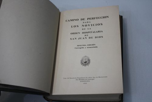 Camino de Perfección para los novicios de la Orden Hospitalaria de San Juan de Dios.