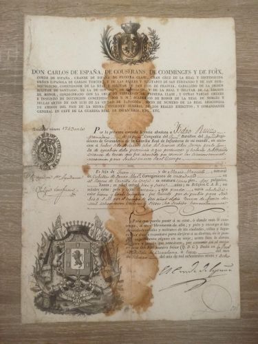 Portada del libro de Salvoconducto a Isidro Ruiz, ganadero, para regresar a su casa en Valladolid después de su prestación...