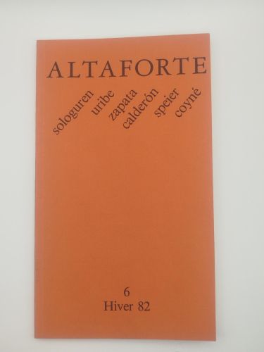 Portada del libro de Altaforte Nº6