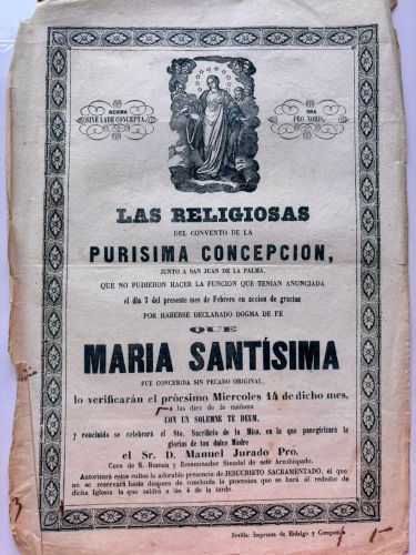 Portada del libro de Cartel de Las Religiosas del convento de la Purísima Concepción [Sevilla]