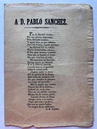 Portada del libro de A Don Pablo Sánchez [Madrid]