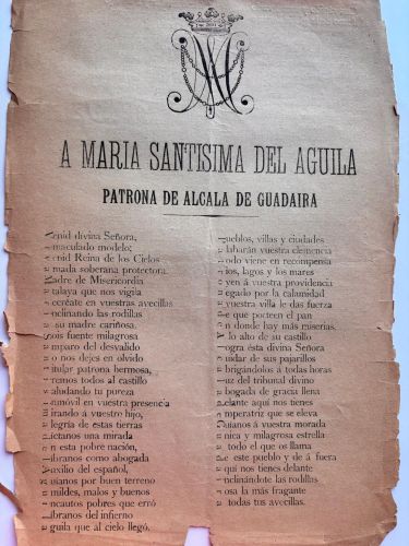 Portada del libro de A María Santísima del Águila, patrona de Alcalá de Guadaira