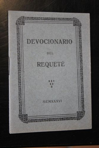 Portada del libro de Devocionario del Requeté.- 1936.