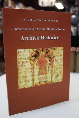 Portada del libro de Parroquia de San Vicente Mártir de Tocina. Archivo Histórico.