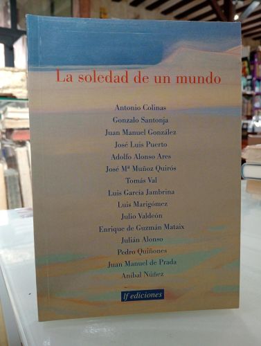 Portada del libro de La soledad de un mundo