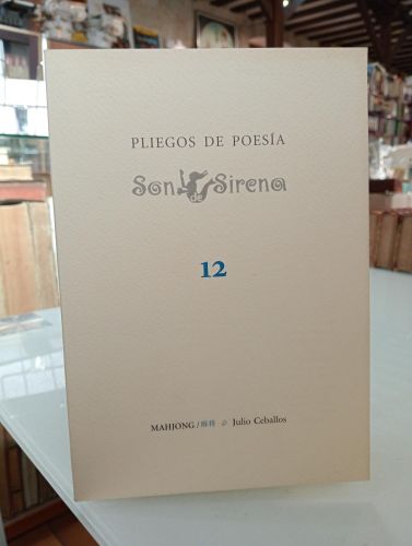 Portada del libro de Son de sirena Nº12. Mahjong. Pliegos de poesía