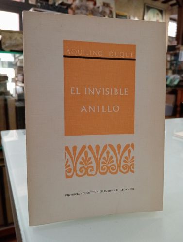 Portada del libro de El invisible anillo