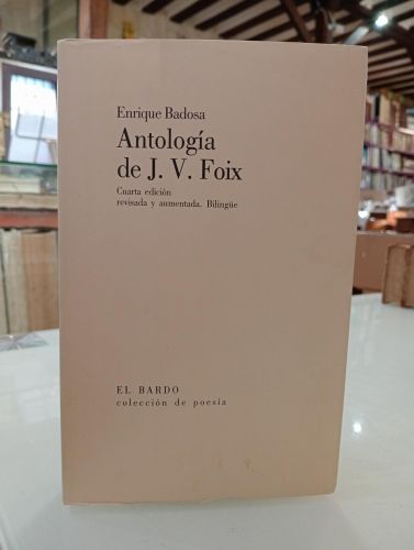 Portada del libro de Antología de J. V. Foix
