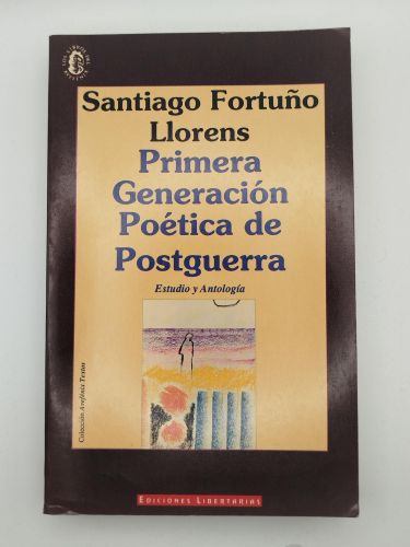 Portada del libro de Primera generación poética de posguerra