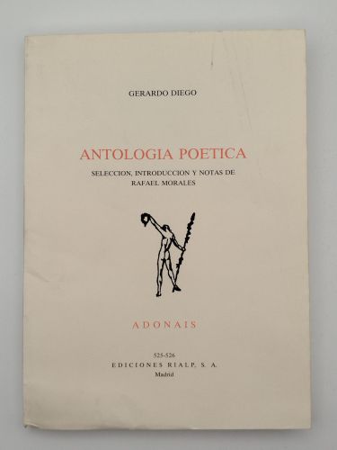 Portada del libro de Antología poética de Gerardo Diego