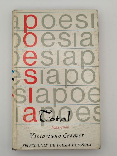 Portada del libro de Poesía total 1944-1966