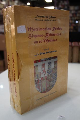 Portada del libro de Matrimonios reales hispano-británicos en el medievo.- Dos tomos