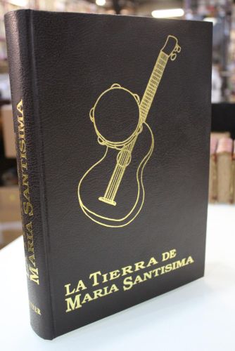 Portada del libro de La tierra de María Santísima. Colección de cuadros andaluces por Benito Mas y Prat. Edición facsimilar