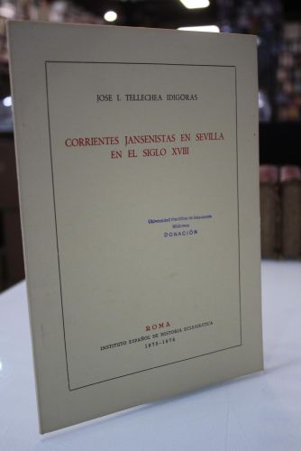 Portada del libro de Corrientes Jansenistas en Sevilla en el siglo XVIII.