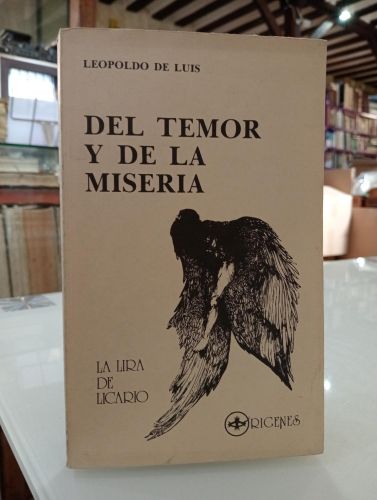 Portada del libro de Del temor y de la miseria