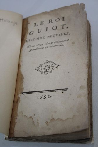 1791.- Le Roi Guiot. Histoire nouvelle.