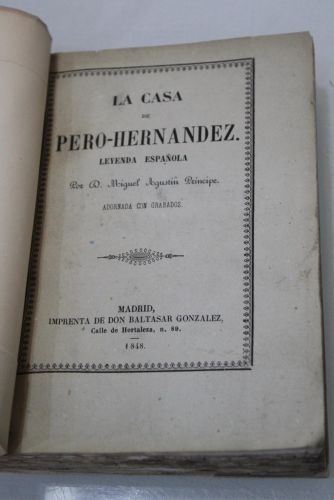 1848.- La Casa de Pero-Hernández. Leyenda española.