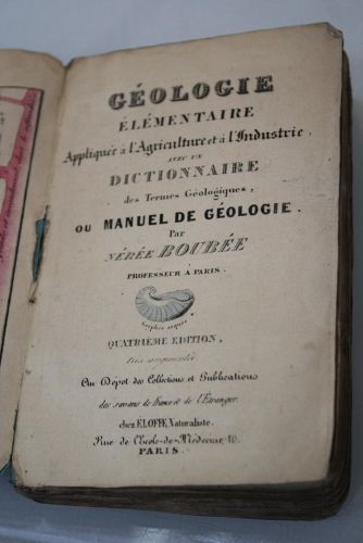 Portada del libro de Géologie élémentaire Appliquée à l'Agriculture et à l'Industrie: avec un Dictionnaire des Termes Géologiques...