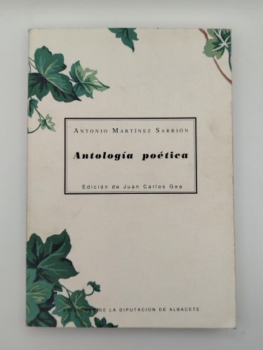 Portada del libro de Antología poética [Dedicado]