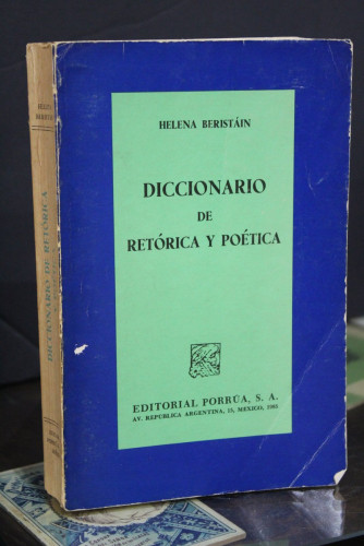 Portada del libro de Diccionario de retórica y poética