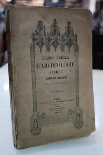 Portada del libro de Manuel Général d'Archéologie Sacrèe. Burgundo-Lyonnaise. (Monuments Ecclésiastiques)