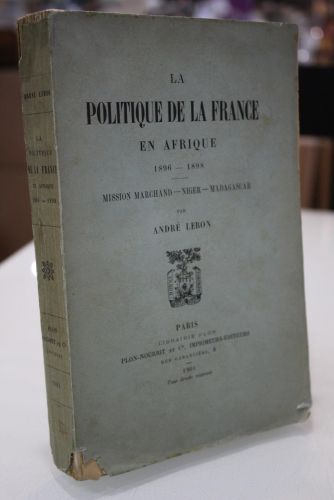 Portada del libro de La politique de la France en Afrique 1896-1898. Mission Marchand-Niger Madagascar.