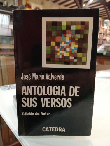 Portada del libro de Antología de sus versos