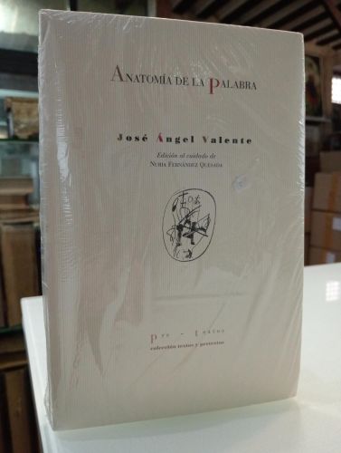 Portada del libro de Anatomía de la palabra