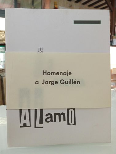 Portada del libro de Álamo. Revista de poesía. Número homenaje a Jorge Guillén