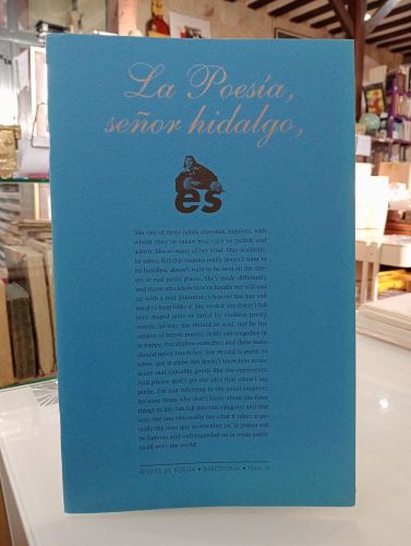 Portada del libro de La poesía, señor hidalgo. Revista Literaria Cuatrimestral. Nº9