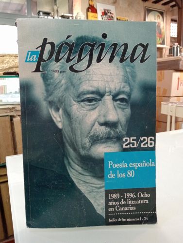 Portada del libro de La página. Revista de poesía. Nº25/26