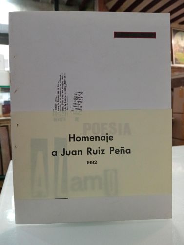 Portada del libro de Álamo. Revista de poesía. Número homenaje a Juan Ruiz Peña