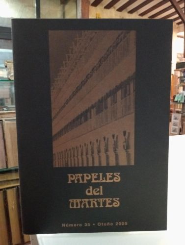 Portada del libro de Papeles del martes, Revista de poesía Nº35