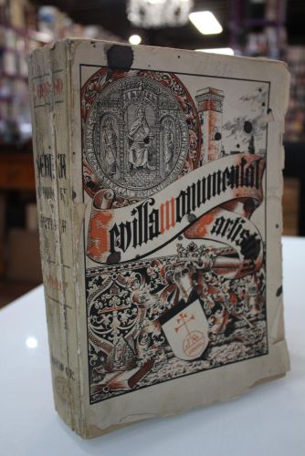 Portada del libro de 1892, tomo III.- Sevilla monumental y artística. Historia y descripción de todos los edificios notables,...