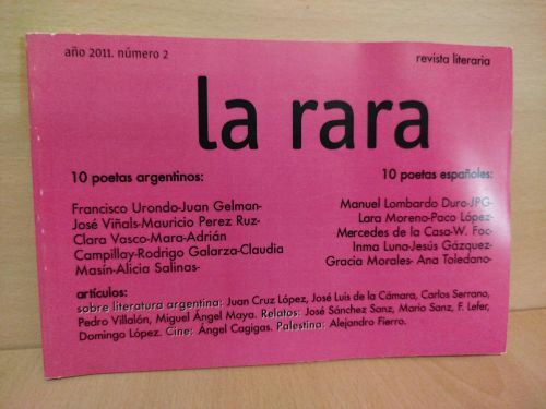 Portada del libro de La rara. Revista literaria, Nº2