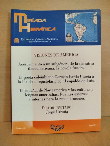 Portada del libro de Miríada hispánica. Número 2, Año 2011. Visiones de América.