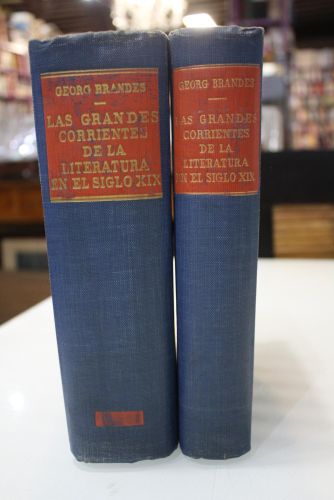 Las grandes corrientes de la literatura en el siglo XIX.- Dos volúmenes.