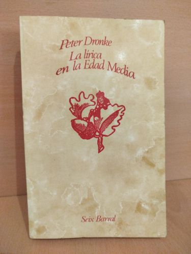 Portada del libro de La lírica en la Edad Media