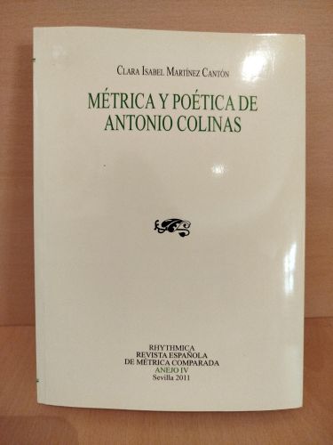 Portada del libro de Métrica y poética de Antonio Colinas