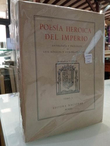 Portada del libro de POESIA HEROICA DEL IMPERIO. Tomo I y II. 