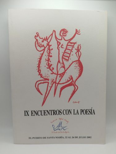 Portada del libro de IX Encuentros con la poesía
