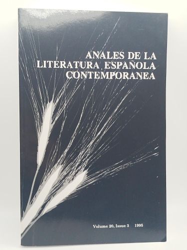 Portada del libro de Anales de la literatura española contemporánea. Volume 20, Issue 3