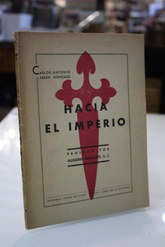 Portada del libro de Hacia el imperio.- Dedicado.